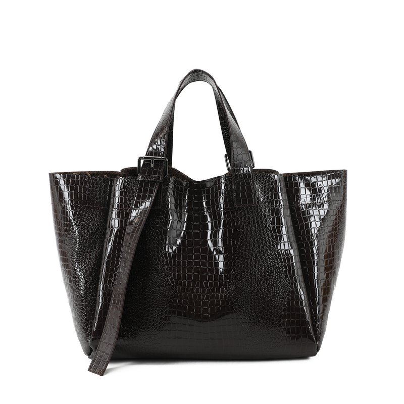 Mala Shopper em verniz
