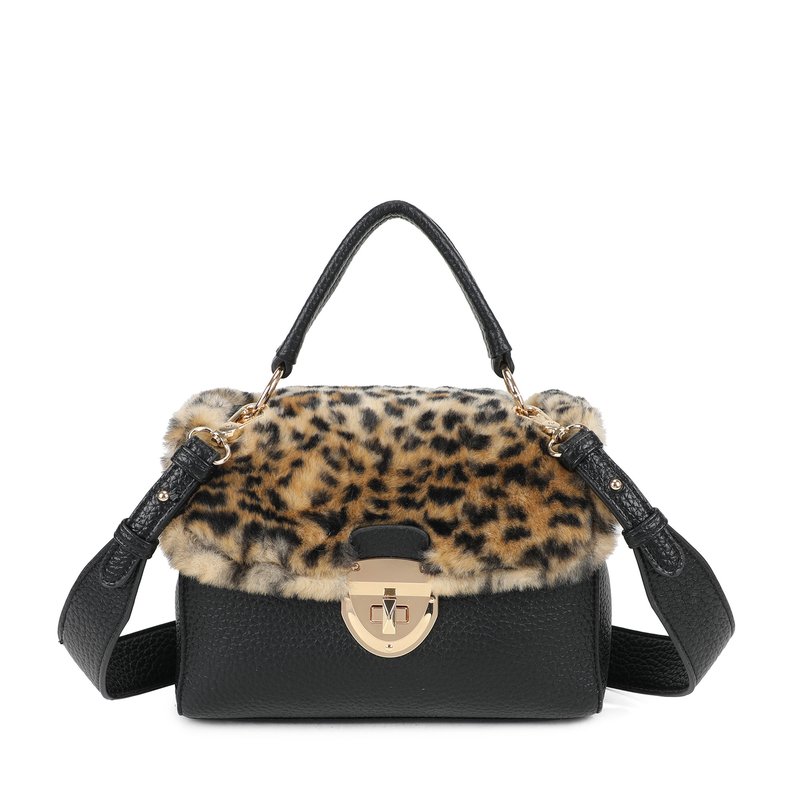 Mala Tiracolo com pelo animal print