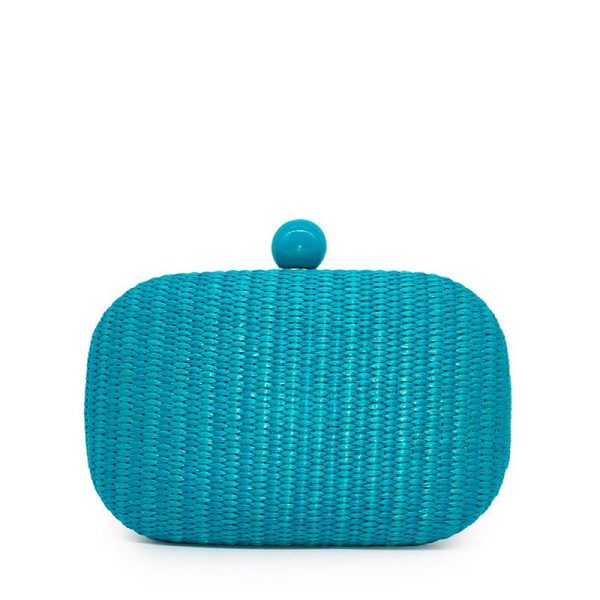 Pochette de senhora em ráfia