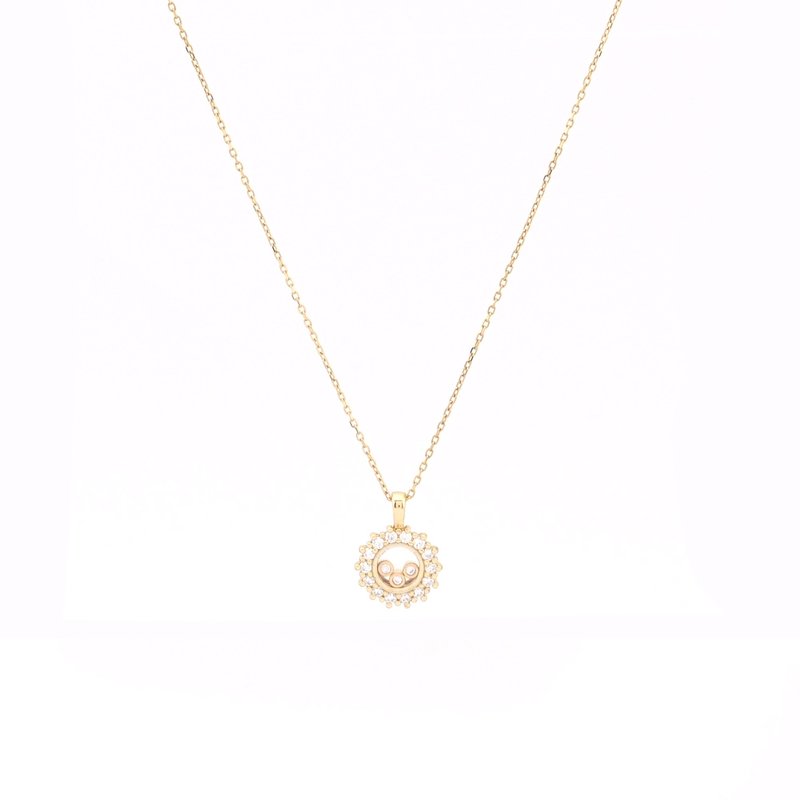 Colar semi jóias redondo irregular