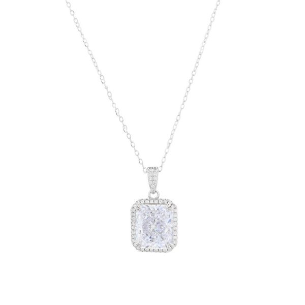 Colar Luxury com pedra retangular