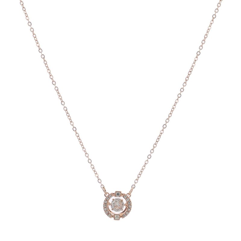 Colar Delicate redondo com zircônias
