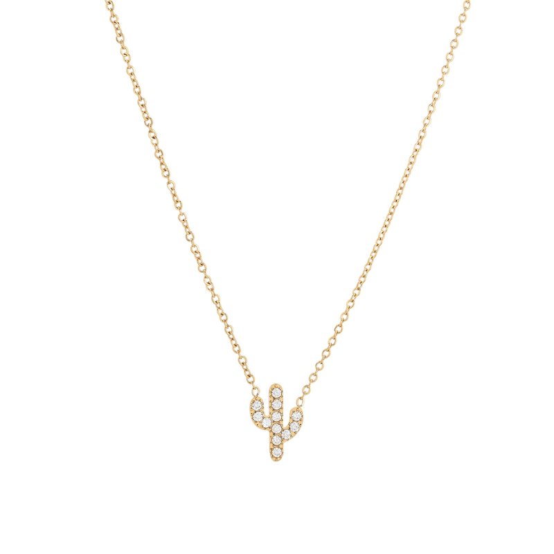 Colar Delicate com cacto e zircônias