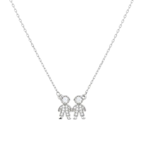 Colar S925 dois meninos