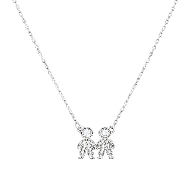 Colar S925 dois meninos