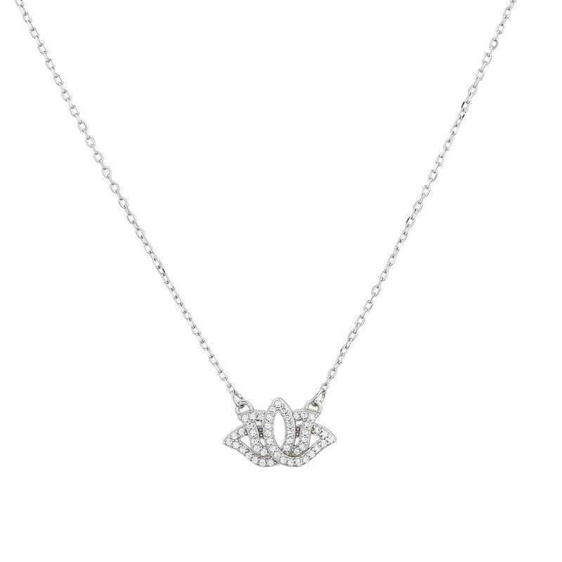 Colar S925 flor de lótus