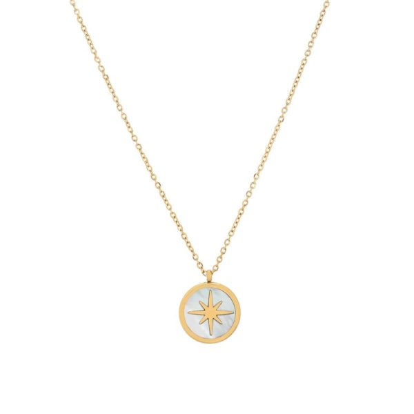 Colar em aço com estrela