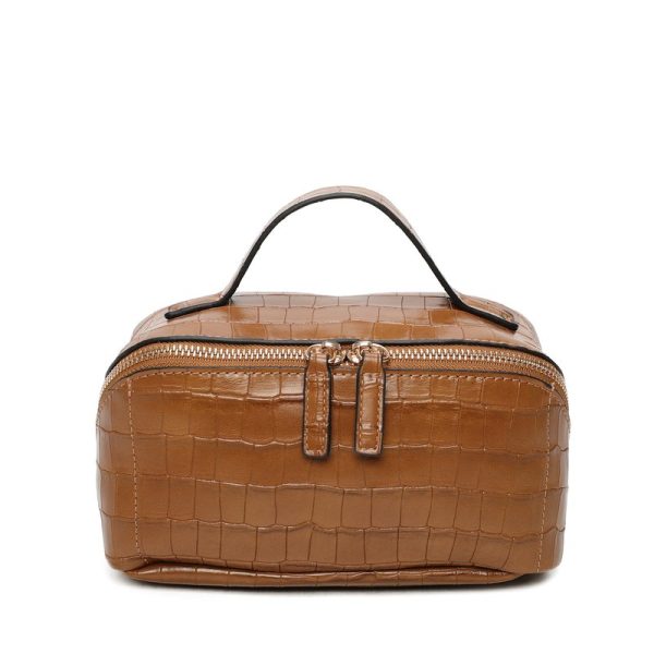 Necessaire com textura croco