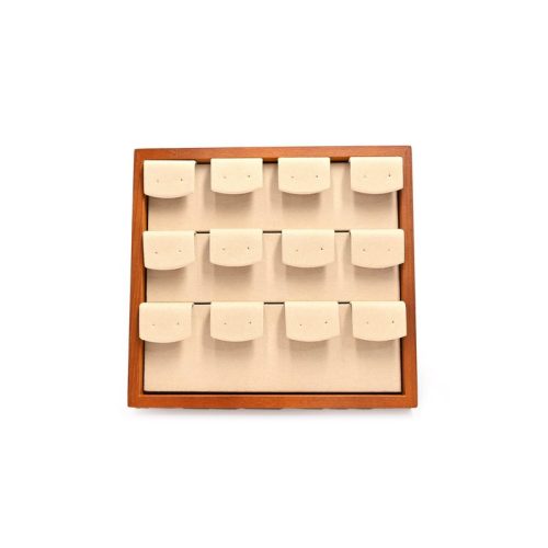 Expositor para brincos beige