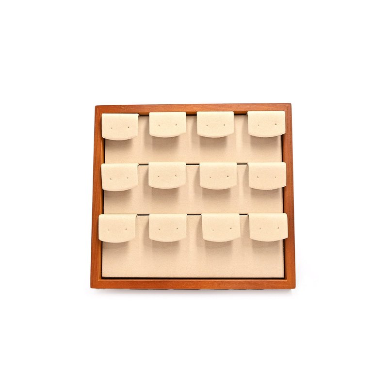 Expositor para brincos beige