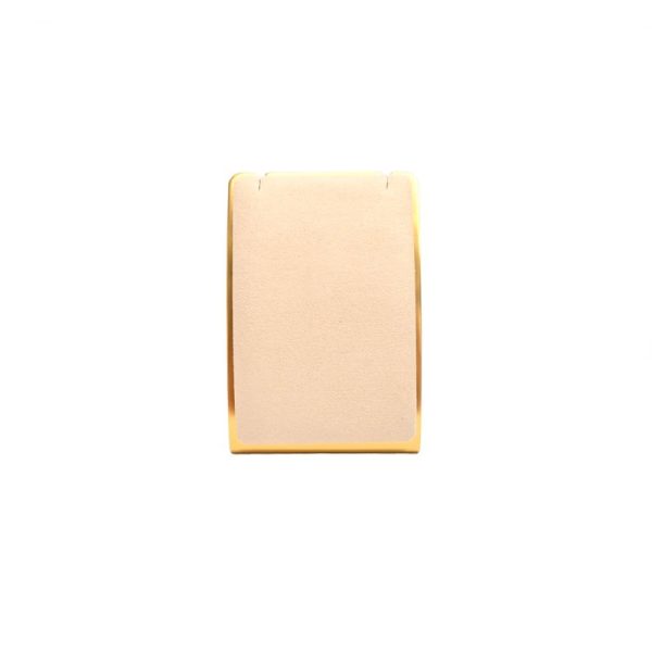 Expositor conjunto de colar e brincos beige