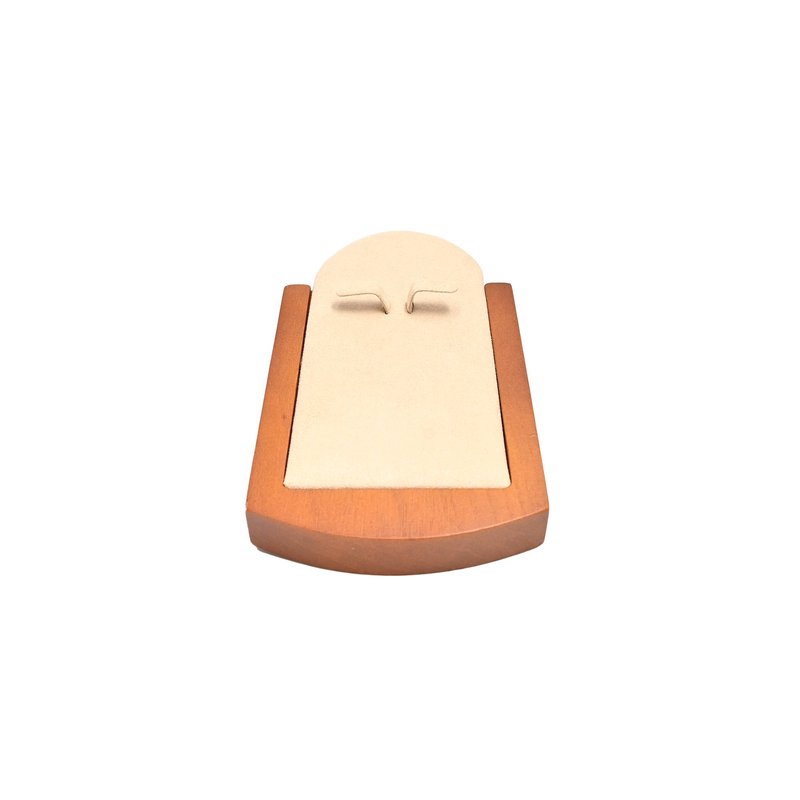 Expositor para conjunto de colar e brincos beige