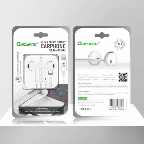 Auriculares com Fio Conector Lightning