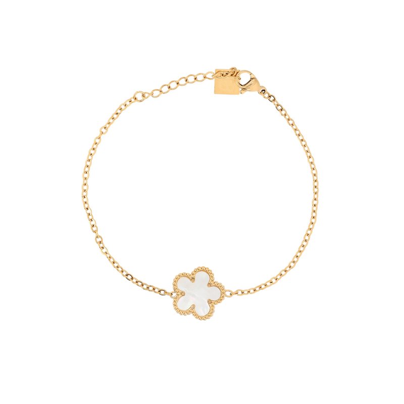 Pulseira Aço Trevo da Sorte