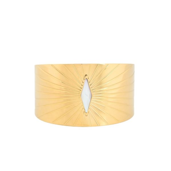 Pulseira Rígida Losango Aço