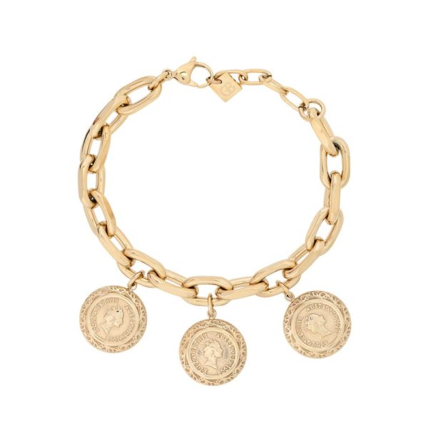 Pulseira Corrente Grossa Dourada