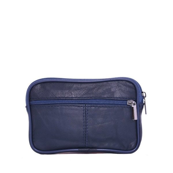 Porta-Moedas Azul Marinho Duplo