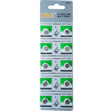 Pack de 10 Pilhas Alcalinas LR626