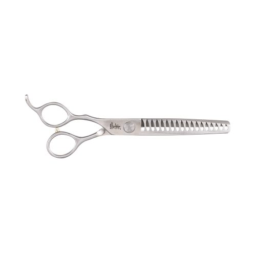 Tesoura Grooming Yento Fanatic - Tubarão 7"/18Cm - 18 Dentes - Esquerdinos
