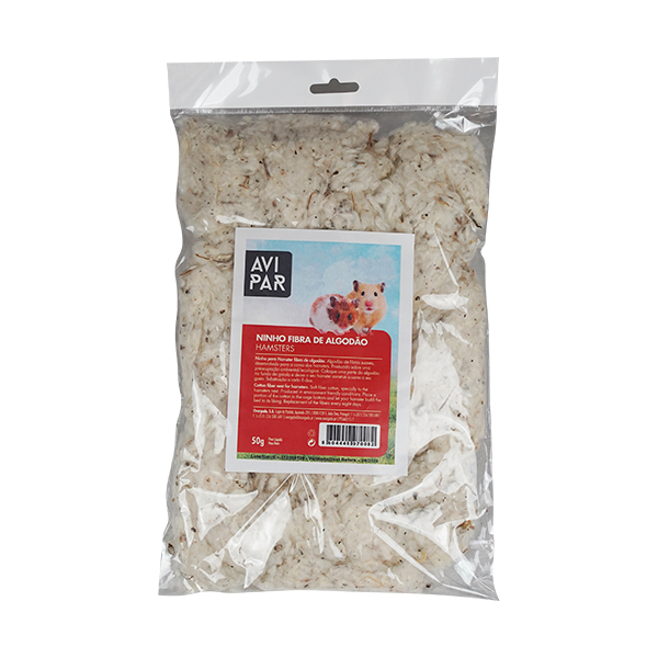 Algodão P/ Ninho Hamster "In Natura" 50G