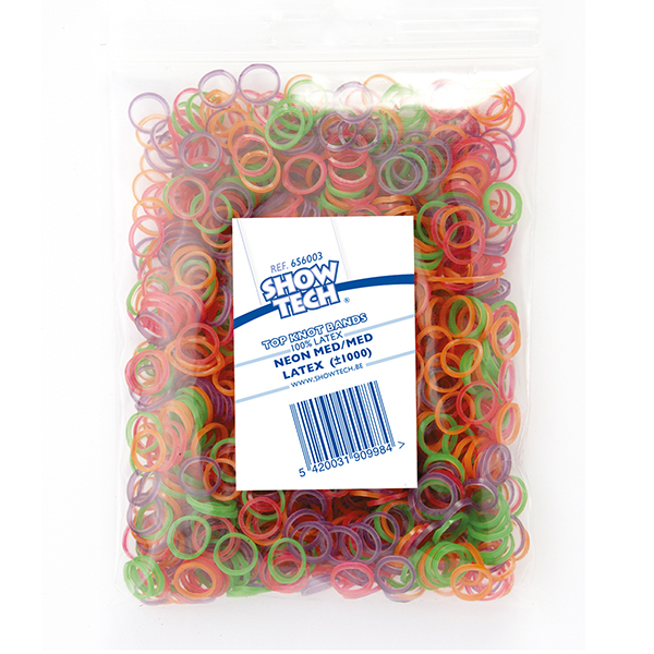 Elasticos Latex Show Tech 9Mm - Neon Mix - 1.000Un