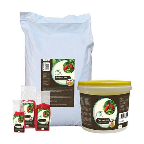 Ca - Papa Vermelha P/ Aves Pigmentante - 500Gr - 500 Gr