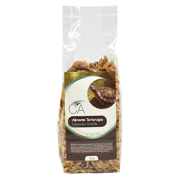 Ca - Alimento Tartarugas - Camarão Grande - 125G