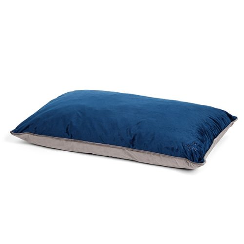 Agui Velvet Cushion - 120X80Cm - Steel Grey/Midnight Blue - 120 X 80 Cm