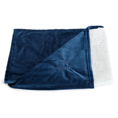 Agui Velvet Blanket - 120X80Cm - Midnight Blue