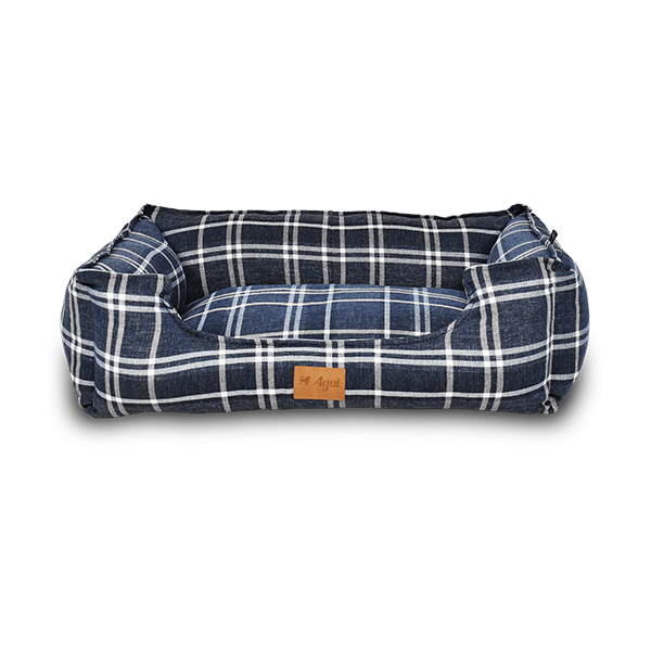 Agui Scotland Bed - 110X80X28 Cm - Chess Blue - 110 X 80 X 28 Cm