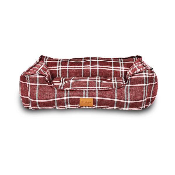 Agui Scotland Bed - 70X60X23 Cm - Chess Red - 70 X 60 X 23 Cm