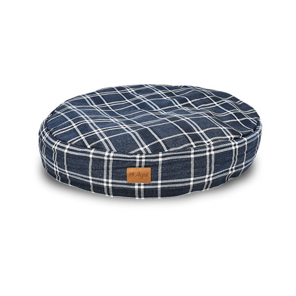 Agui Scotland Puff - 72X15 Cm - Chess Blue