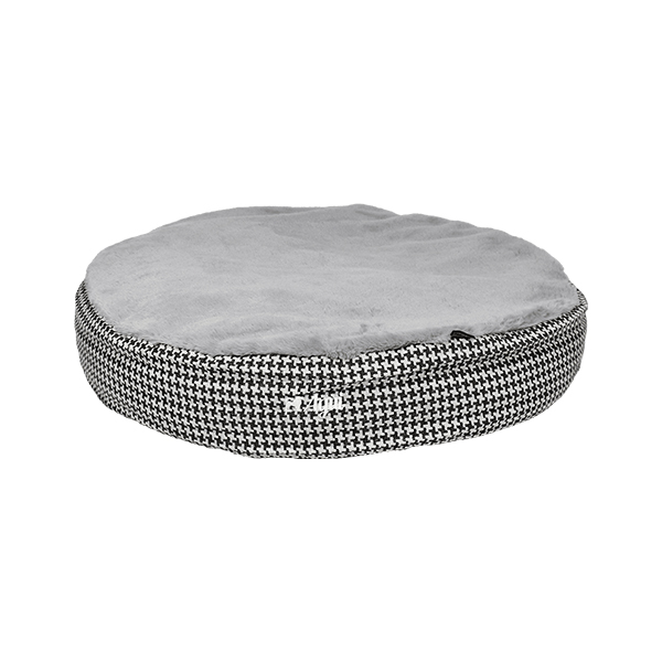 Agui Tweed Puff - 72X15 Cm - Smoke