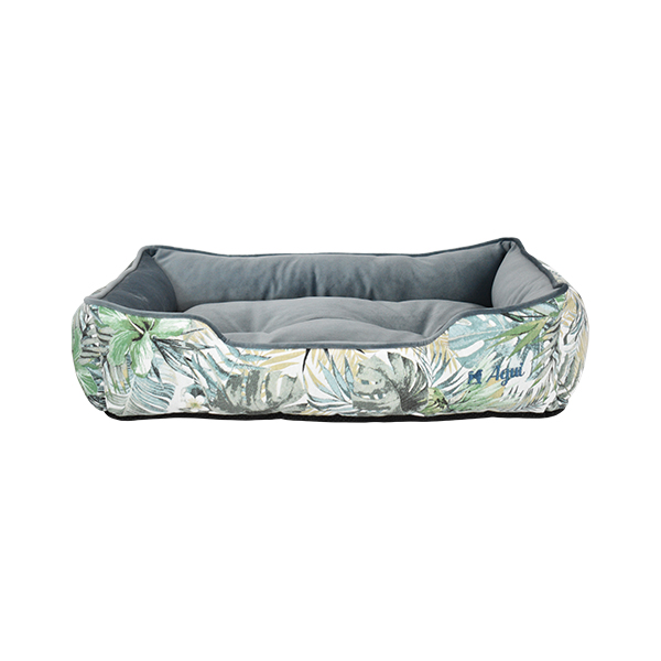 Agui Leafy Bed - 95X75X20Cm - Storm Blue - 95 X 75 X 20 Cm