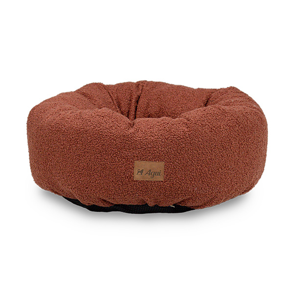 Agui Curly Donut Bed - 40 Cm - Terracota