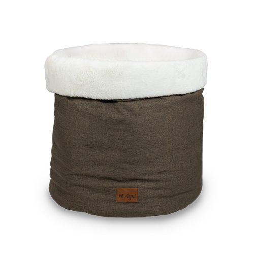 Agui Haven Basket Bag - 50X50X45 Cm - Bark Brown