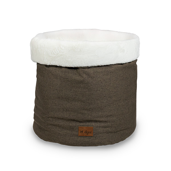 Agui Haven Basket Bag - 50X50X45 Cm - Bark Brown