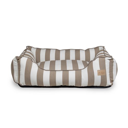 Agui Stripes Bed - 60X50X25 Cm - Greige - 60 X 50 X 25 Cm