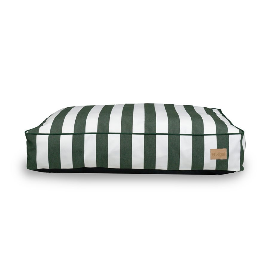 Agui Stripes Cushion - 120X80X15 Cm - Dark Green - 120 X 80 X 15 Cm