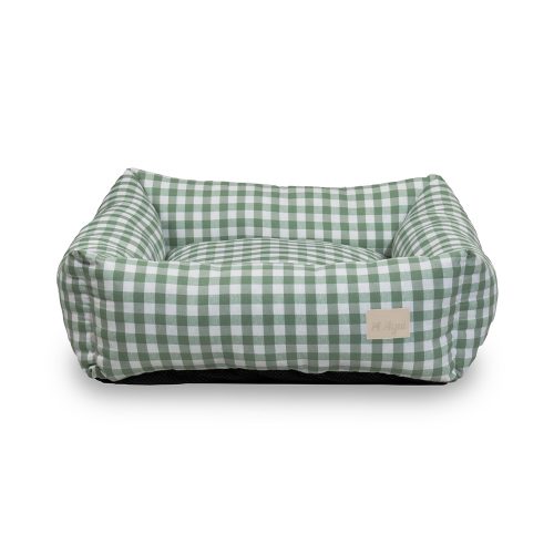 Agui Vichy Bed - 55X55 Cm - Willow Green - 55 X 55 Cm