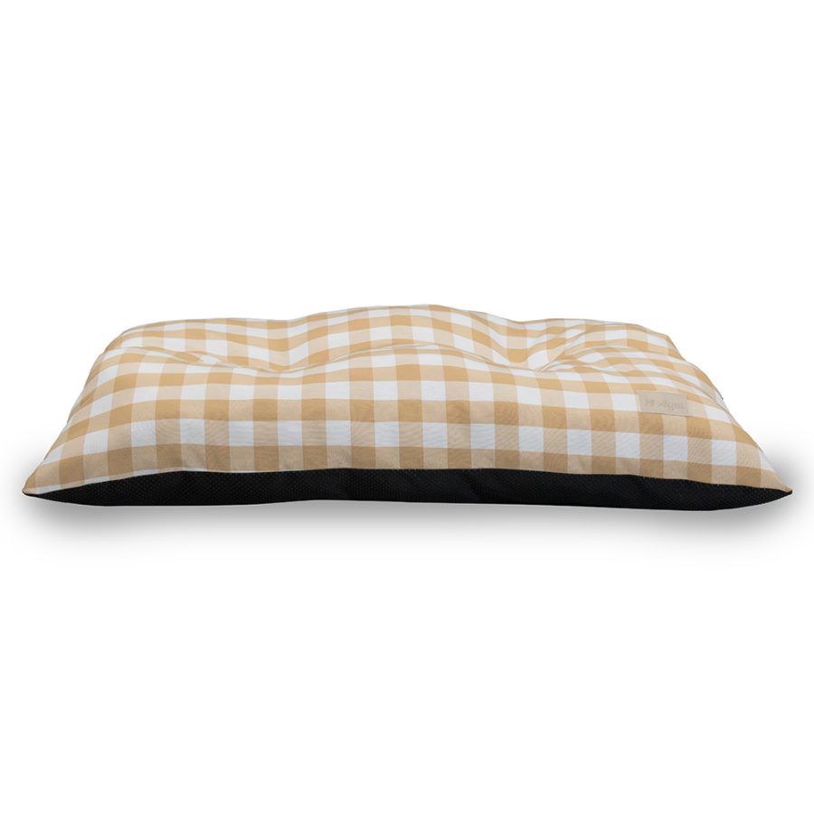Agui Vichy Cushion - 80X60 Cm - Tan Beige - 80 X 60 Cm