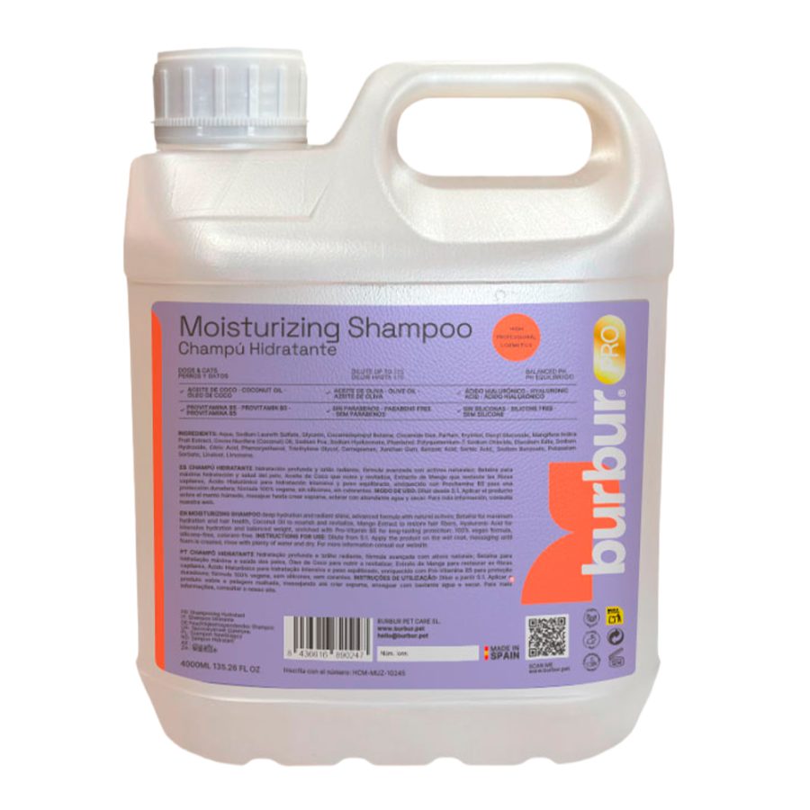 Burbur Pro - Champô Hidratante - 4Lt
