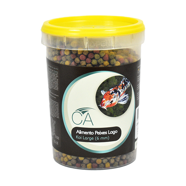 Ca - Alimento Peixes Lago Koi Large 6Mm - Pote 1,5 Lt - 500 G