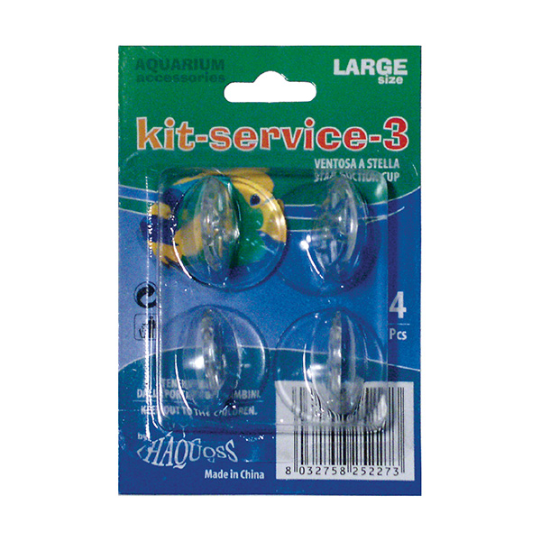 Haquoss Kit Service 3 - Ventosas Grandes - 4 Un.