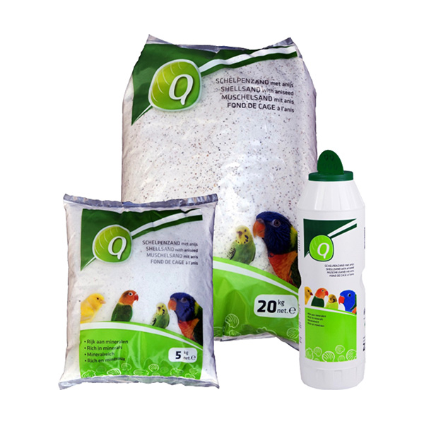 Areia Anizada P/ Fundo De Gaiola - 2Kg