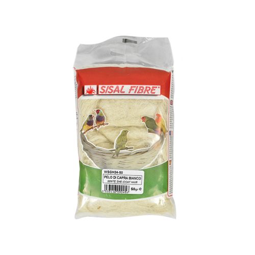 Materia P/ Ninhos Pêlo De Cabra Branco - 50G - 50 G