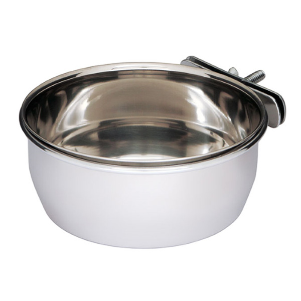 Comedouro Aço Inox C/ Porca - 1.80L
