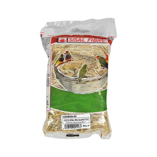 Materia P/ Ninhos Côco Sisal Barbas Milho - 50G