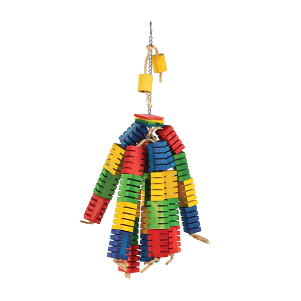 Brinquedo Pássaro - "Groovy Colour Blocks" - 18X50 Cm