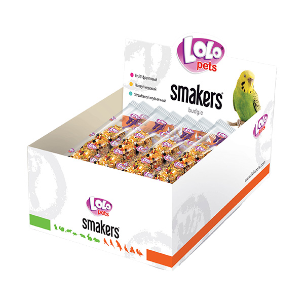 Smakers Box - Expositor Barritas De Mel P/ Periquitos - 12 Un.